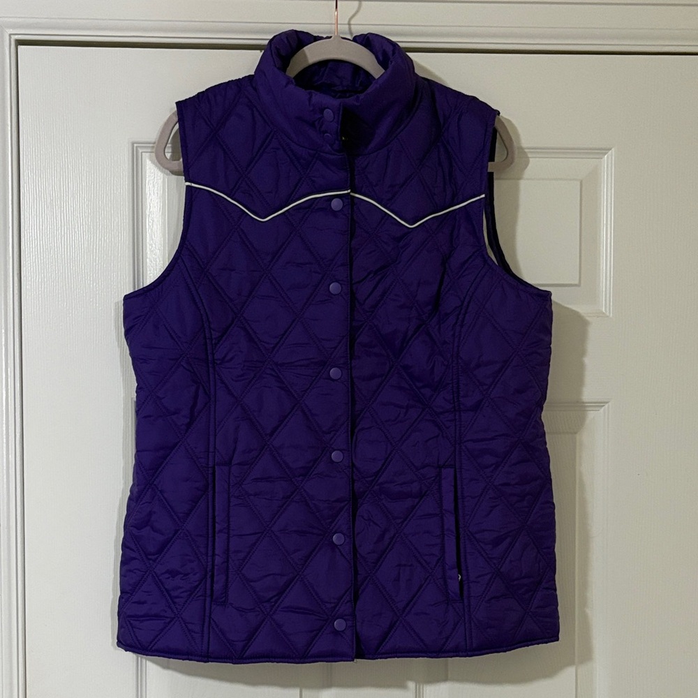 Roper Women's Purple Quilted Western Vest